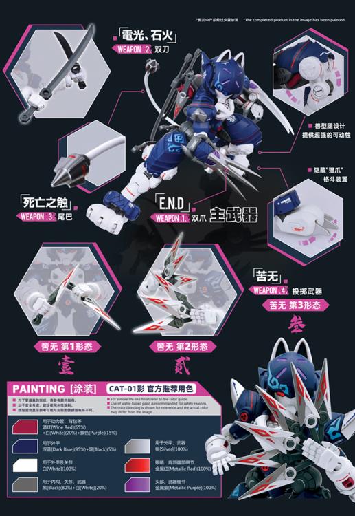 Iron Roars Meneuver Armored Walker C.A.T.-01 Shadow 1/60 Scale Model Kit - Image 10