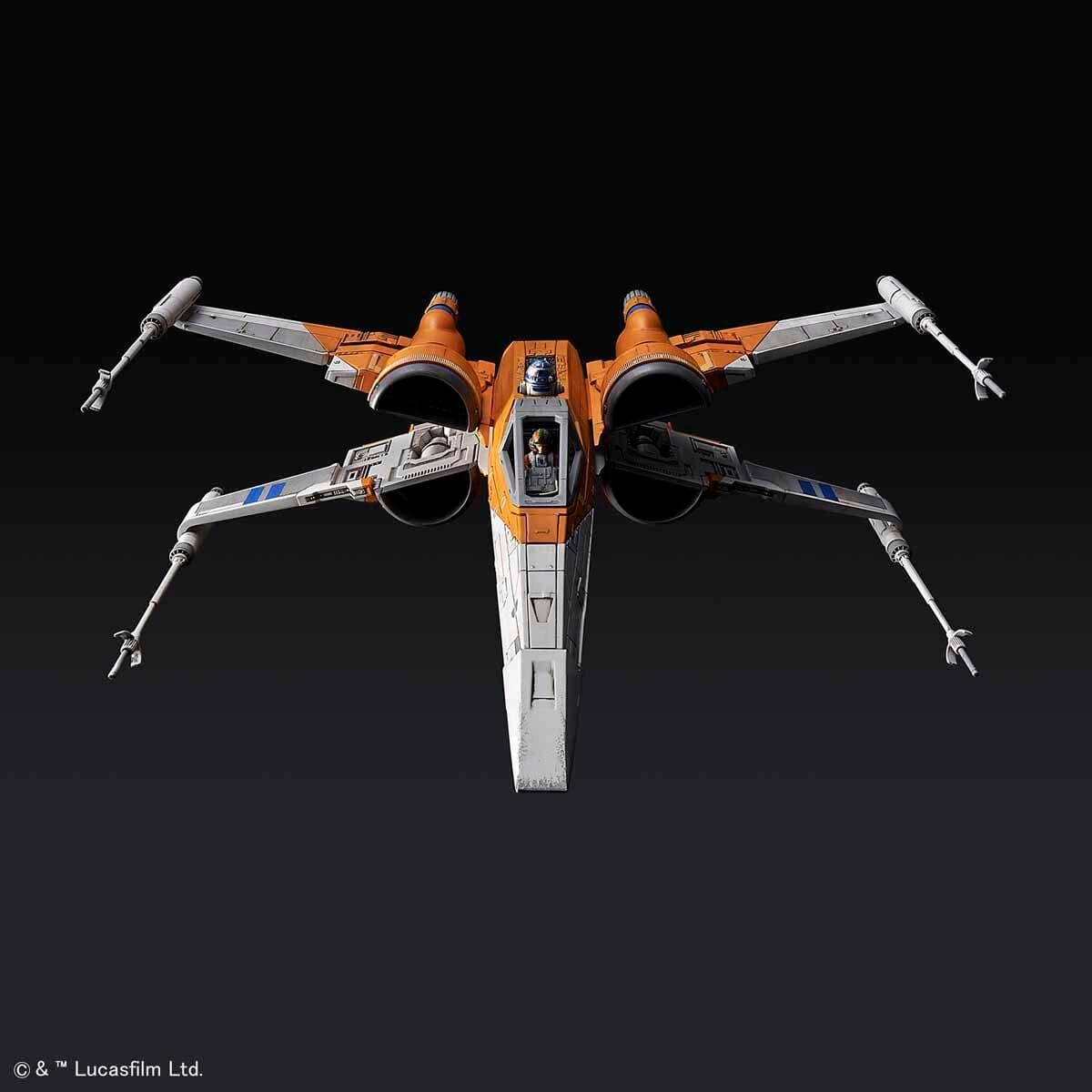 Star Wars The Rise of Skywalker Poe's X-Wing Fighter 1/72 Scale Model Kit - Image 10