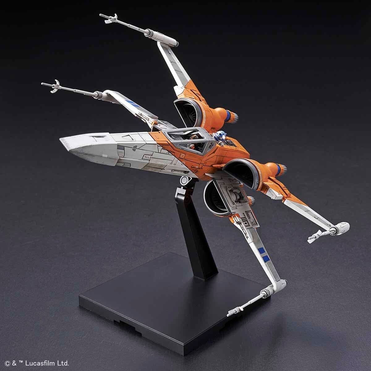 Star Wars The Rise of Skywalker Poe's X-Wing Fighter 1/72 Scale Model Kit - Image 12