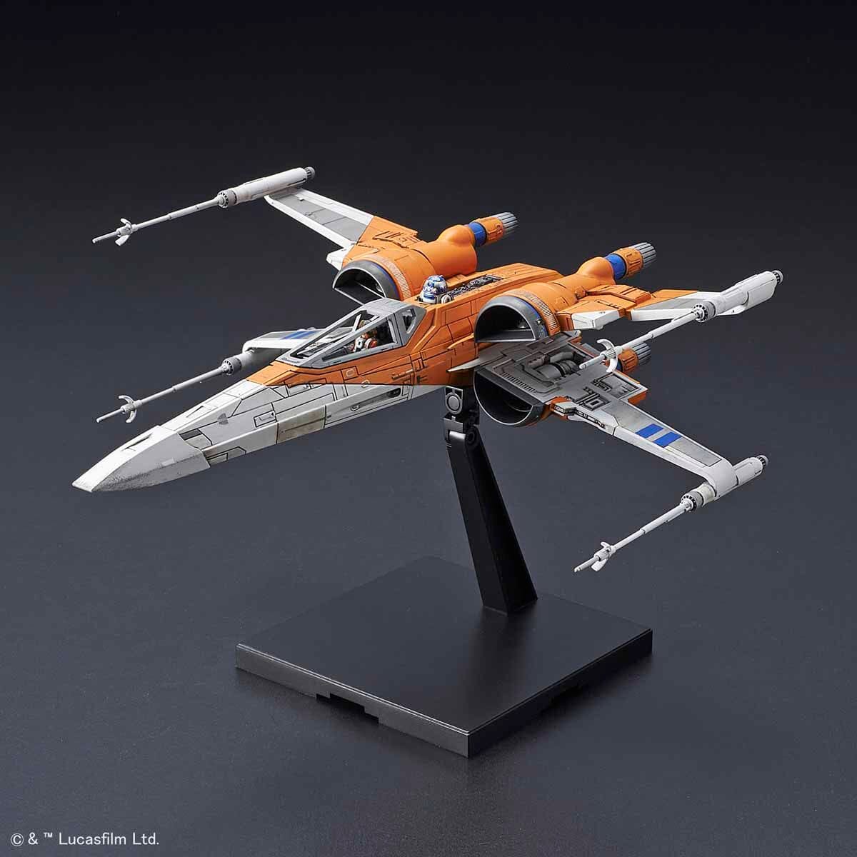 Star Wars The Rise of Skywalker Poe's X-Wing Fighter 1/72 Scale Model Kit - Image 3