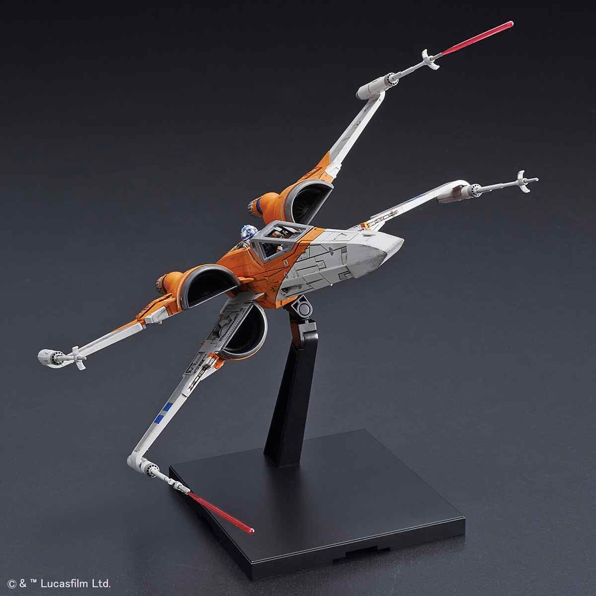 Star Wars The Rise of Skywalker Poe's X-Wing Fighter 1/72 Scale Model Kit - Image 4