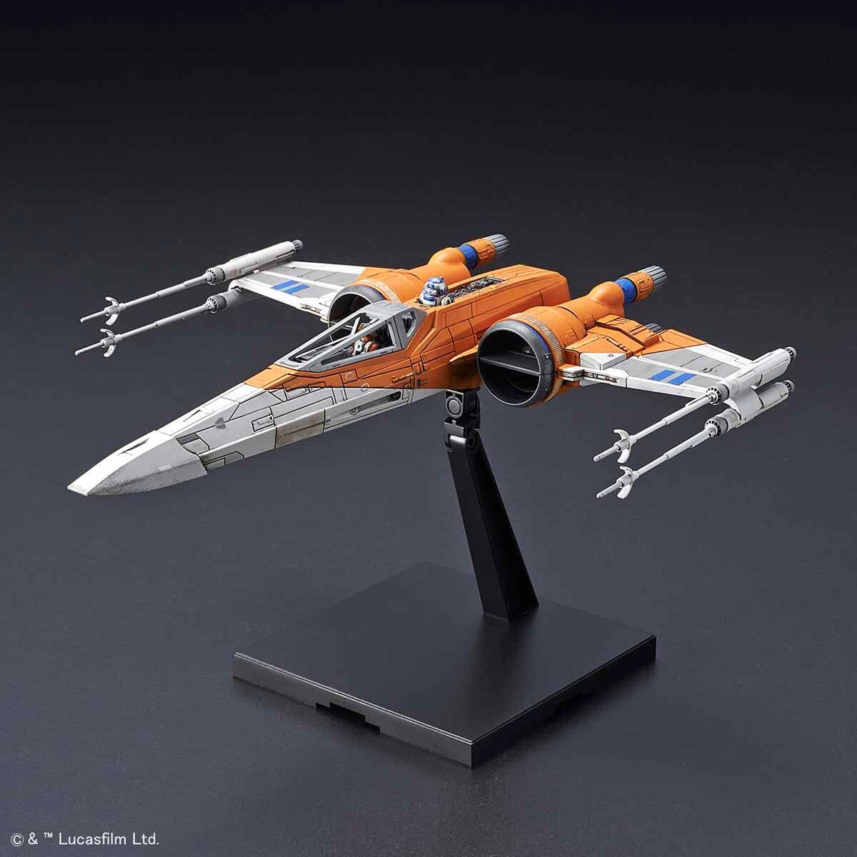 Star Wars The Rise of Skywalker Poe's X-Wing Fighter 1/72 Scale Model Kit - Image 5