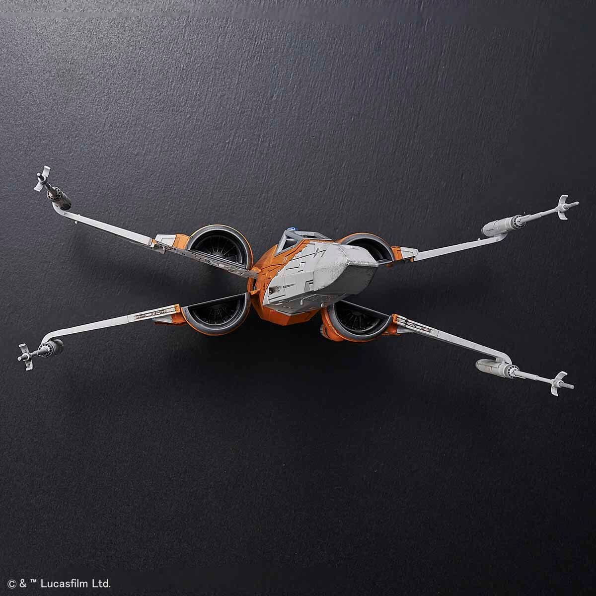Star Wars The Rise of Skywalker Poe's X-Wing Fighter 1/72 Scale Model Kit - Image 9