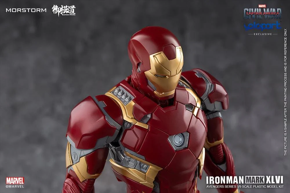 Captain America Civil War Iron Man Mark 46 Normal (Standard Version) 1/9 Scale Model Kit - Image 10