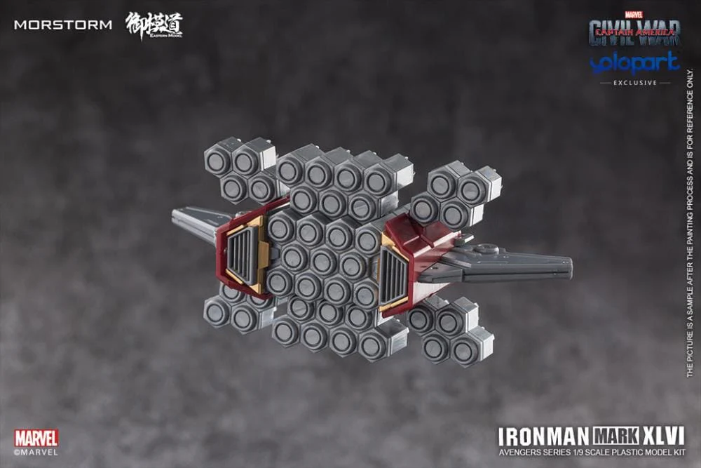 Captain America Civil War Iron Man Mark 46 Normal (Standard Version) 1/9 Scale Model Kit - Image 12