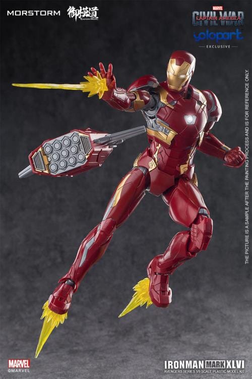 Captain America Civil War Iron Man Mark 46 Normal (Standard Version) 1/9 Scale Model Kit - Image 5