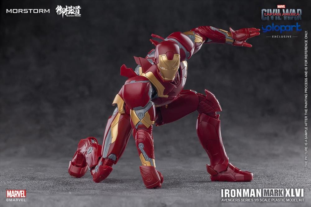 Captain America Civil War Iron Man Mark 46 Normal (Standard Version) 1/9 Scale Model Kit - Image 6