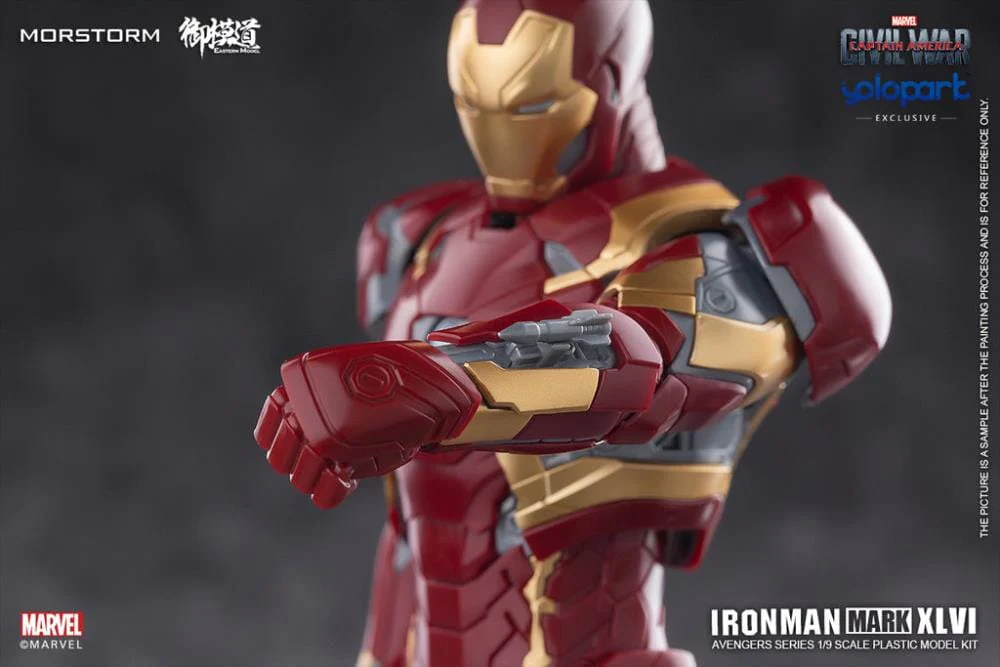 Captain America Civil War Iron Man Mark 46 Normal (Standard Version) 1/9 Scale Model Kit - Image 9