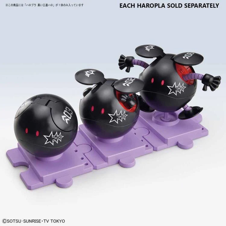 Mobile Suit Gundam HaroPla #10 Black Tri-Stars Haro Model Kit - Image 6