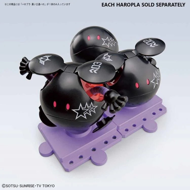 Mobile Suit Gundam HaroPla #10 Black Tri-Stars Haro Model Kit - Image 7