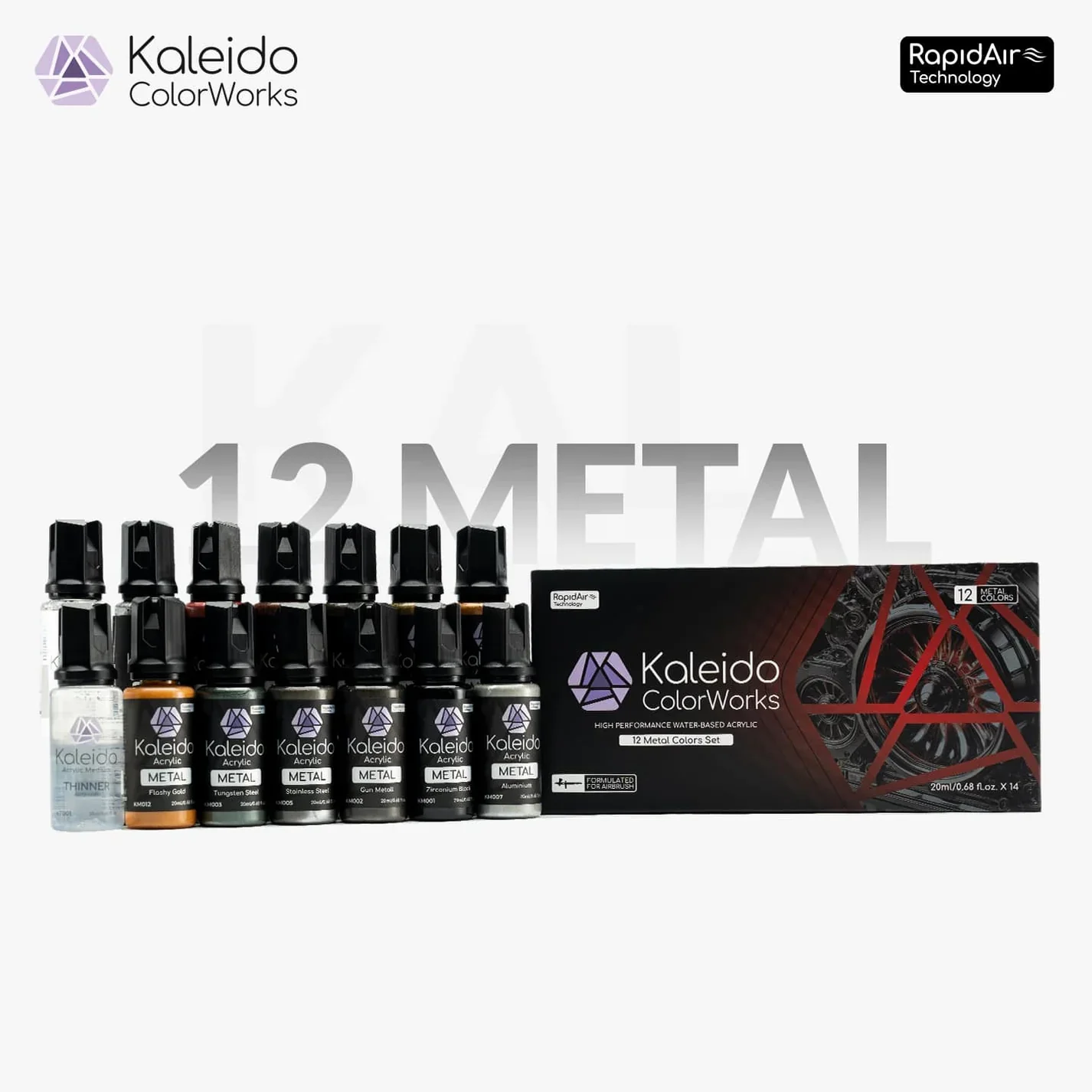 12 Color Metal Set - Image 2