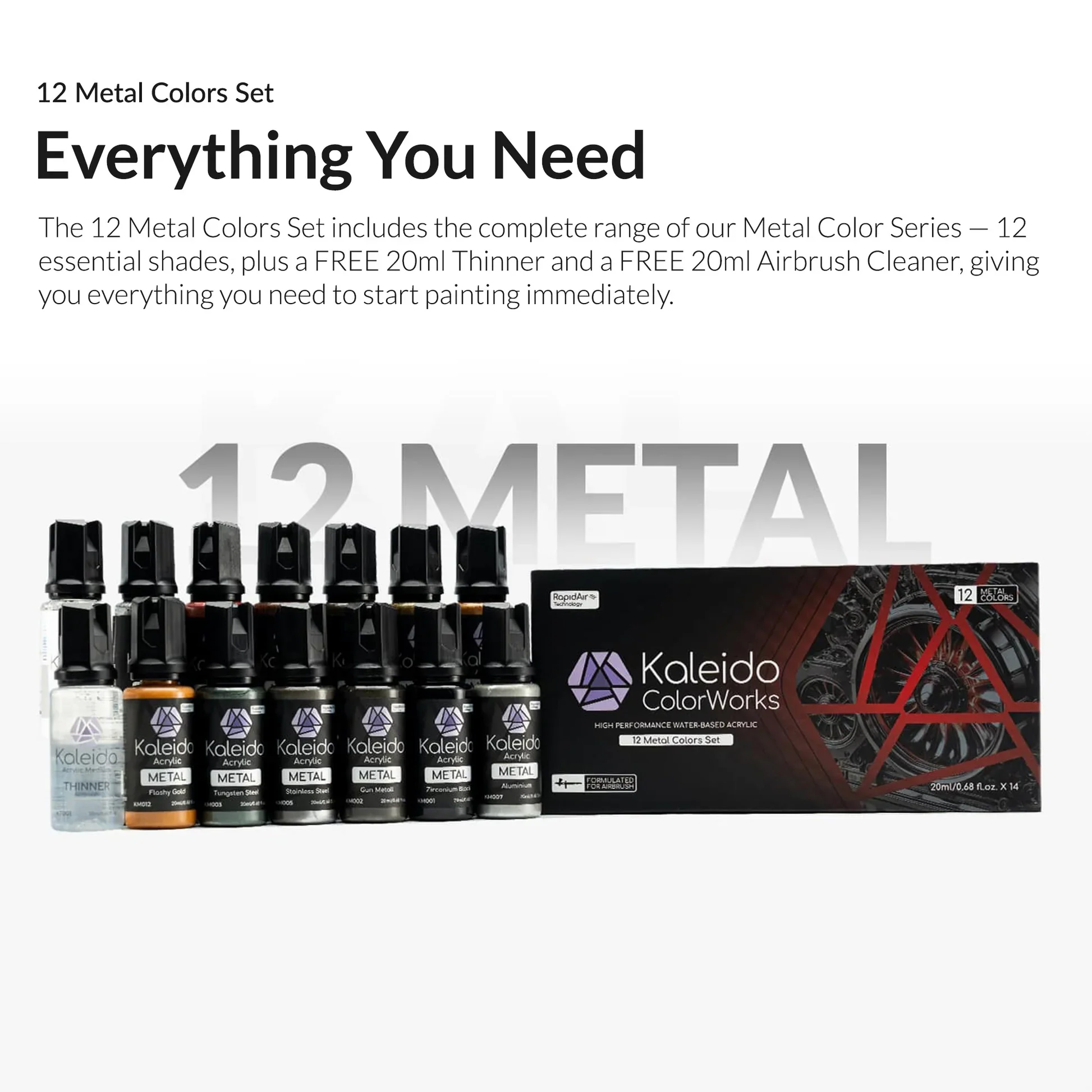 12 Color Metal Set - Image 3