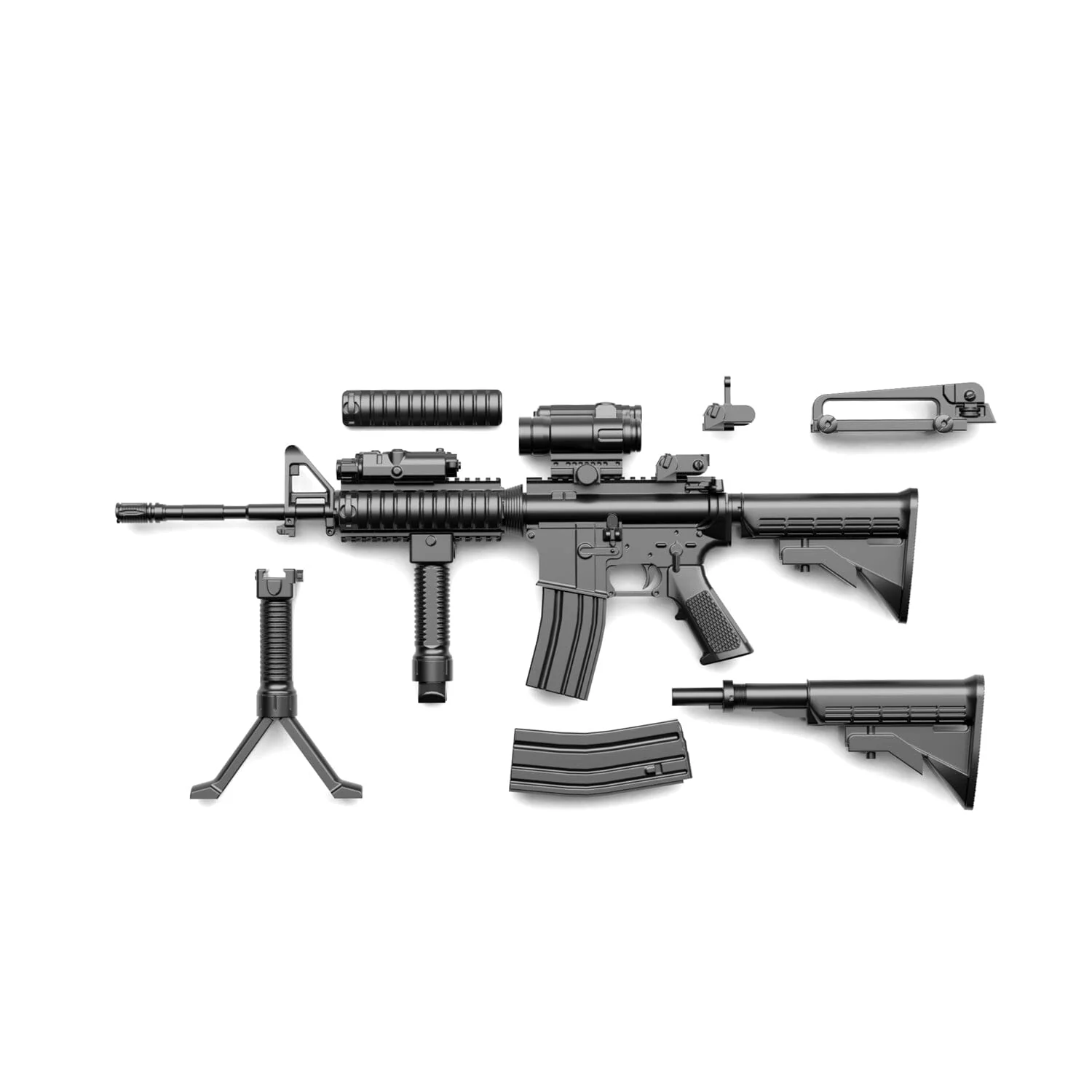 Little Armory LA050 M4A1 Type 2.0 1/12 Scale Accessory Set - Image 2