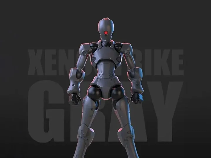 3 Min Project Xenostrike (Gray Ver.) 1/18 Scale Model Kit