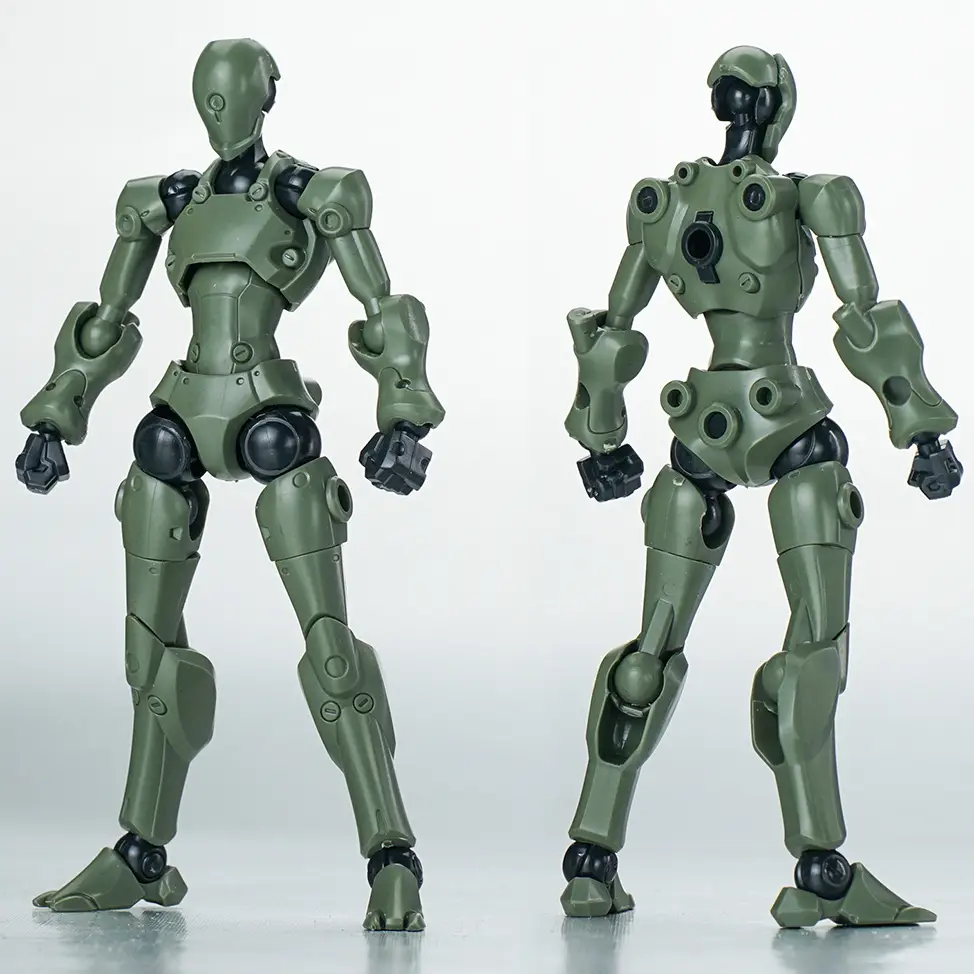 3 Min Project Xenostrike (Green Ver.) 1/18 Scale Model Kit - Image 2