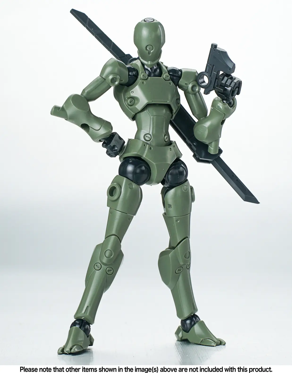 3 Min Project Xenostrike (Green Ver.) 1/18 Scale Model Kit - Image 3