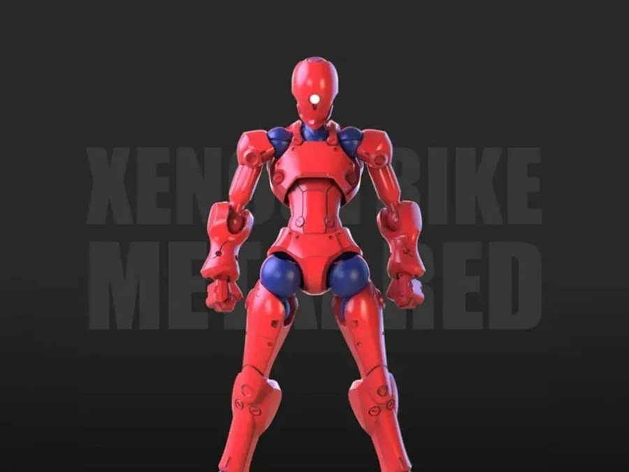 3 Min Project Xenostrike (Red Ver.) 1/18 Scale Model Kit