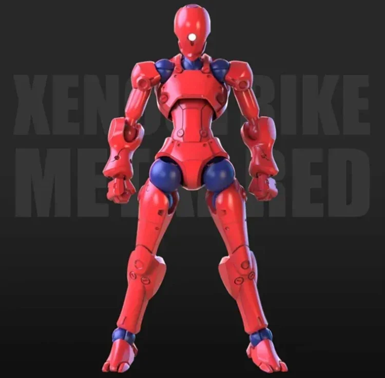 3 Min Project Xenostrike (Red Ver.) 1/18 Scale Model Kit - Image 2