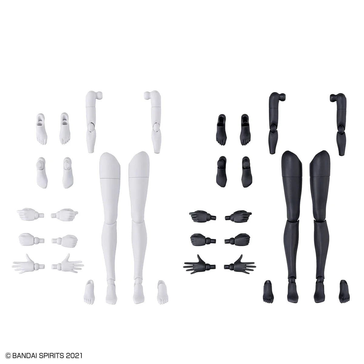 30 Minutes Sisters Option Body Parts Arm & Leg Parts (White and Black) - Image 3