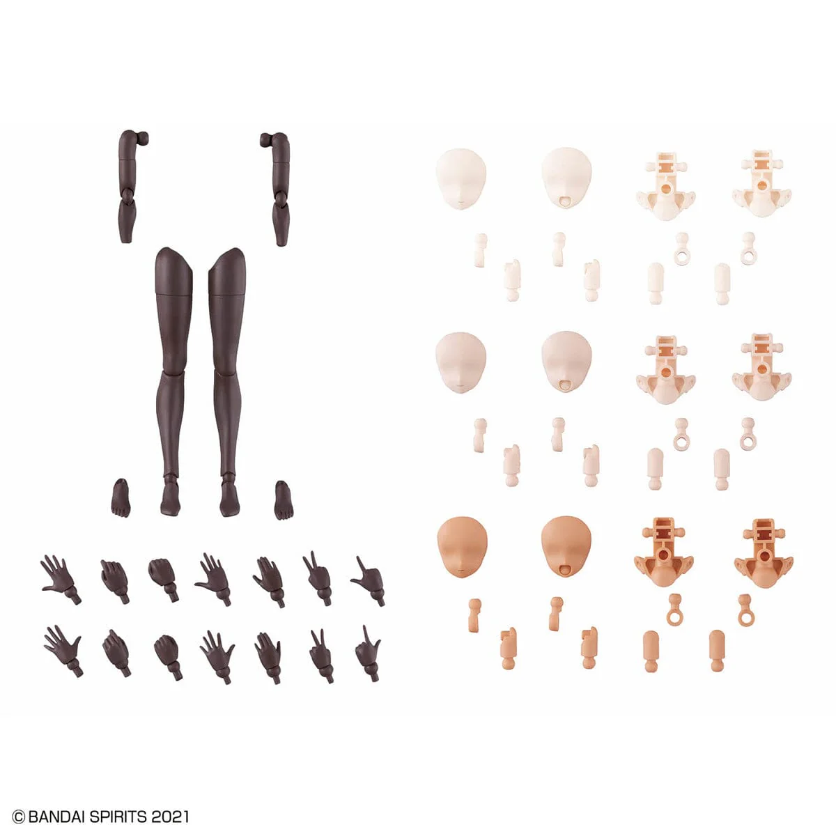 30 Minutes Sisters Option Body Parts Arm & Leg Parts (Brown) - Image 3