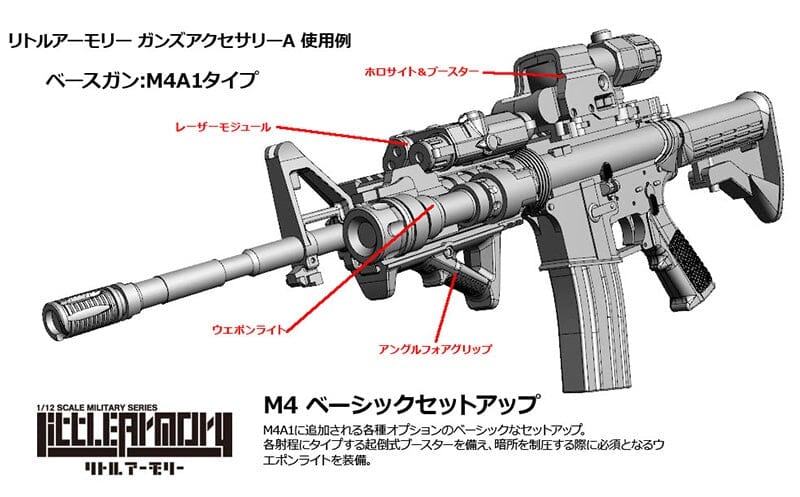 TomyTec Little Armory 1/12 LD022 Guns Accessory A2 - Image 3