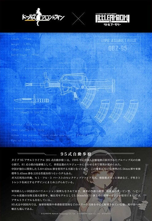 TomyTec Little Armory 1/12 LADF01 Dolls Frontline QBZ-95 Type Assault Rifle - Image 12