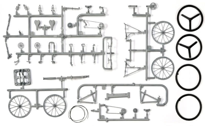 TomyTec Little Armory 1/12 LM008 Montague Paratrooper Folding MTB Bike (Plastic Model Version) - Image 4