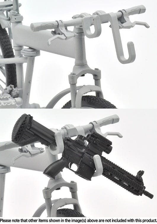 TomyTec Little Armory 1/12 LM008 Montague Paratrooper Folding MTB Bike (Plastic Model Version) - Image 8