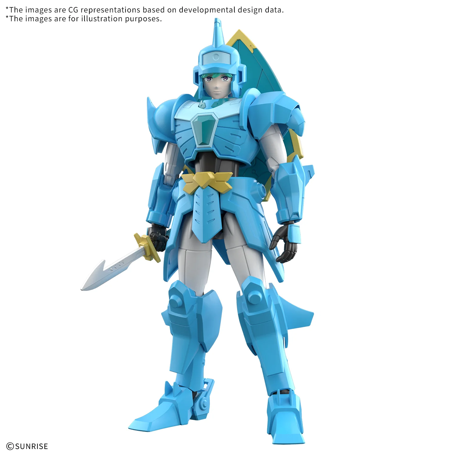 Yoroi Shin Den Samurai Troopers 30 Minutes Fantasy Musashi of the Water Model Kit - Image 2