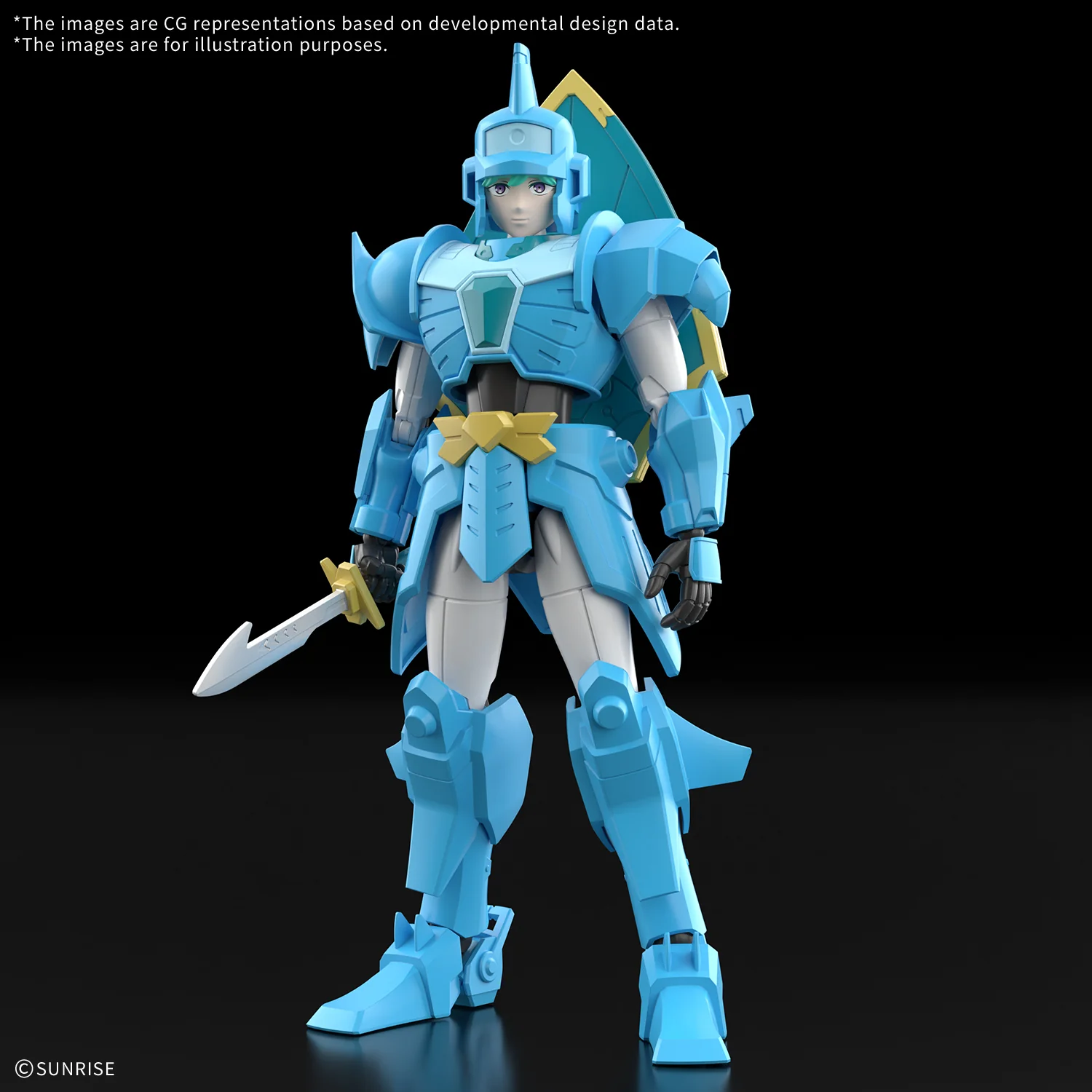 Yoroi Shin Den Samurai Troopers 30 Minutes Fantasy Musashi of the Water Model Kit - Image 3