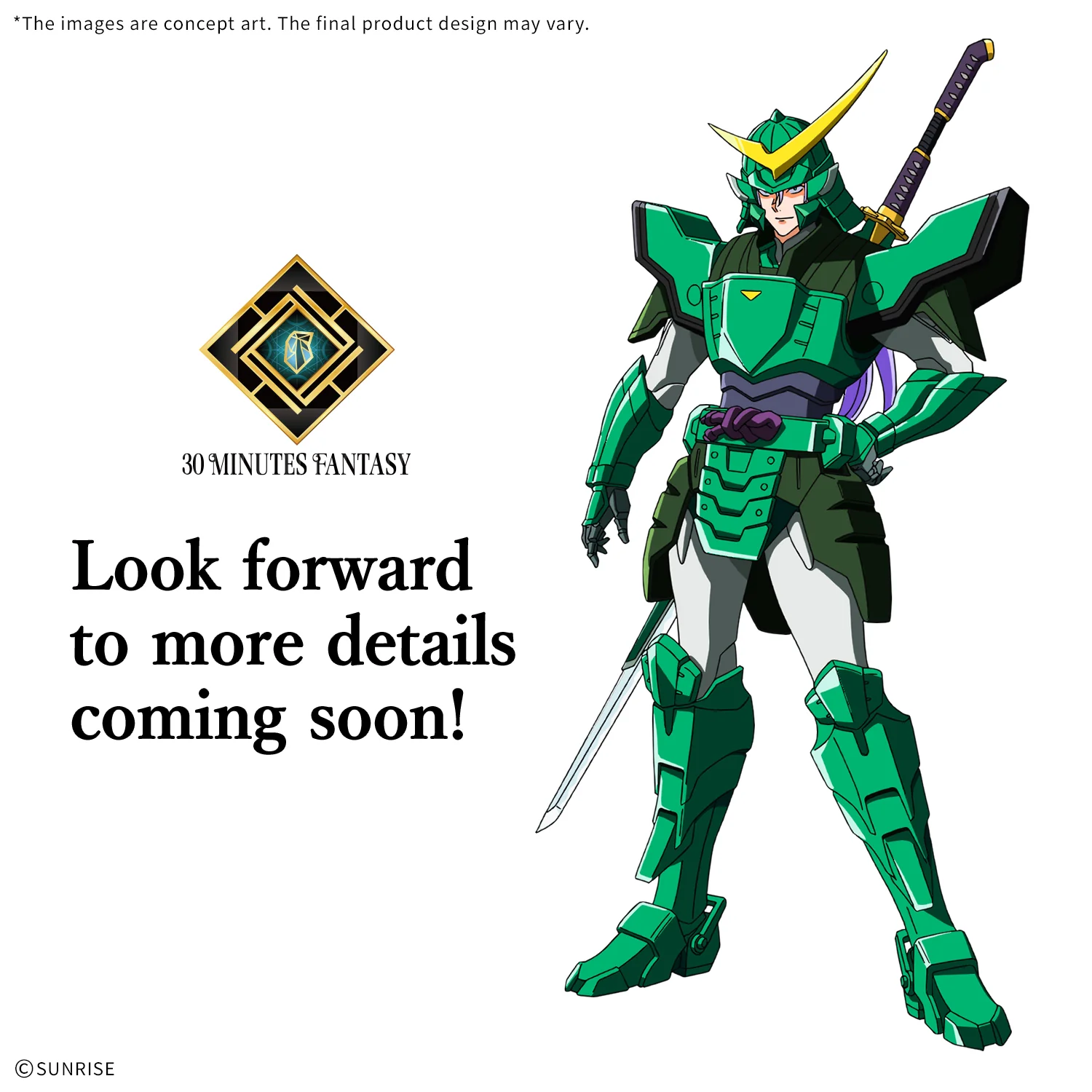 Yoroi Shin Den Samurai Troopers 30 Minutes Fantasy Shion of the Light Model Kit - Image 2