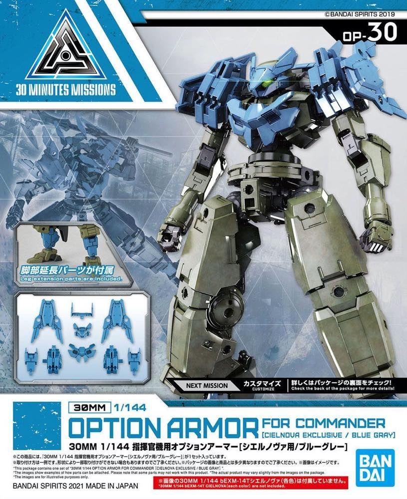 30MM OP-30 OPTION ARMOR FOR COMMANDER (CIELNOVA/BLUE GRAY) - Image 2