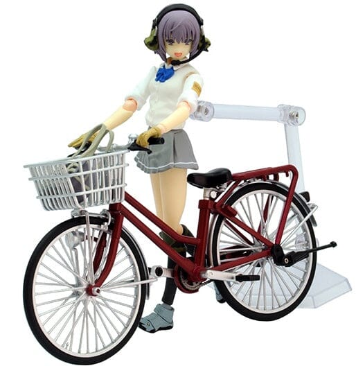 TomyTec Little Armory 1/12 LM005 Commuting Bicycle Defense School Maroon - Image 10