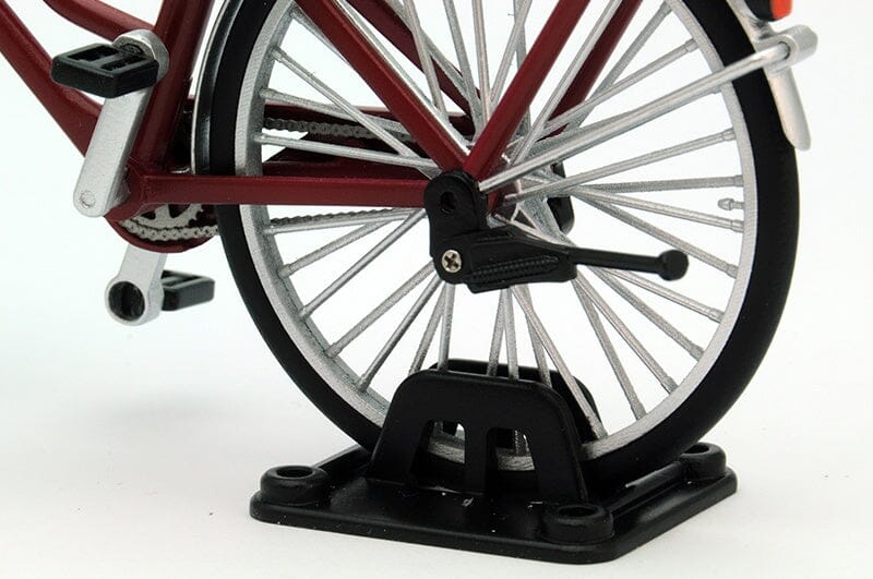 TomyTec Little Armory 1/12 LM005 Commuting Bicycle Defense School Maroon - Image 6