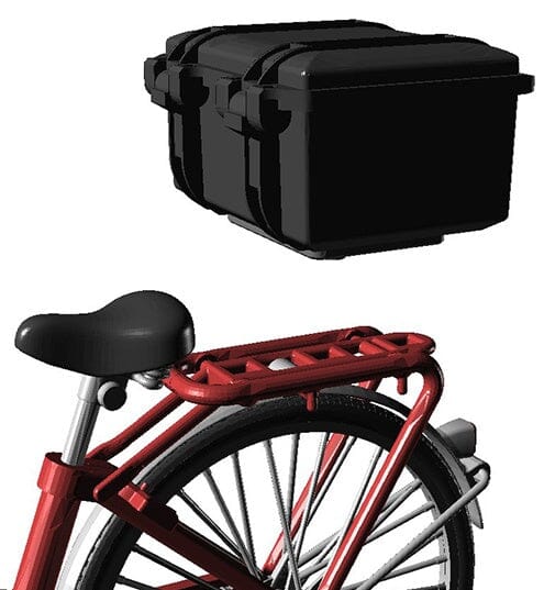 TomyTec Little Armory 1/12 LM005 Commuting Bicycle Defense School Maroon - Image 8