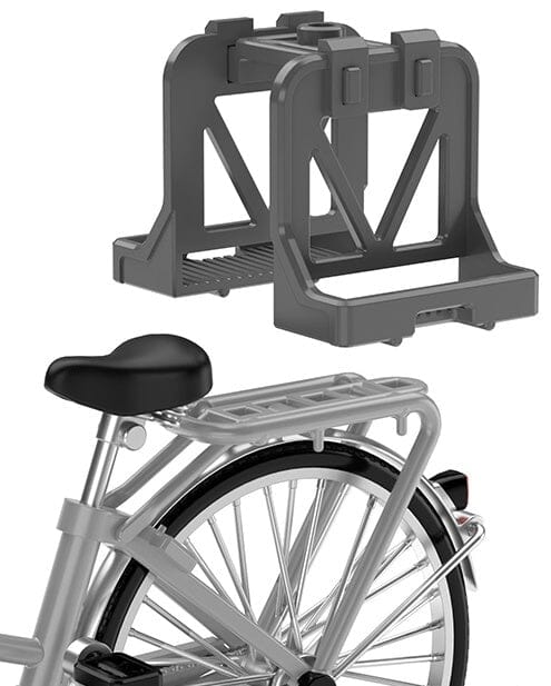 TomyTec Little Armory 1/12 LM006 Commuting Bicycle Defense School Silver - Image 3