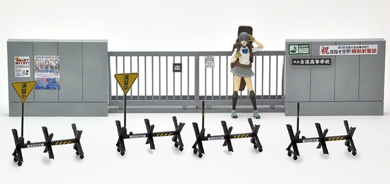 TomyTec Little Armory 1/12 LD029 Concrete Defense School School Gate - Image 11