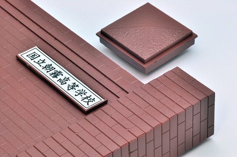 TomyTec Little Armory 1/12 LD034 Brick Defense School Gate - Image 4