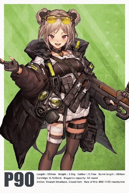 TomyTec Little Armory 1/12 LADF18 Dolls Frontline P90 Type Carbine - Image 7