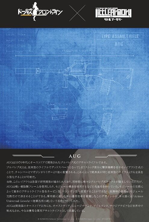 TomyTec Little Armory 1/12 LADF19 Dolls Frontline AUG Type Assault Rifle - Image 8
