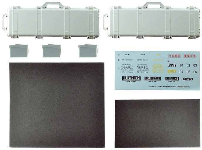 TomyTec Little Armory 1/12 LD038 Military Hard Case A3 White/Grey - Image 3