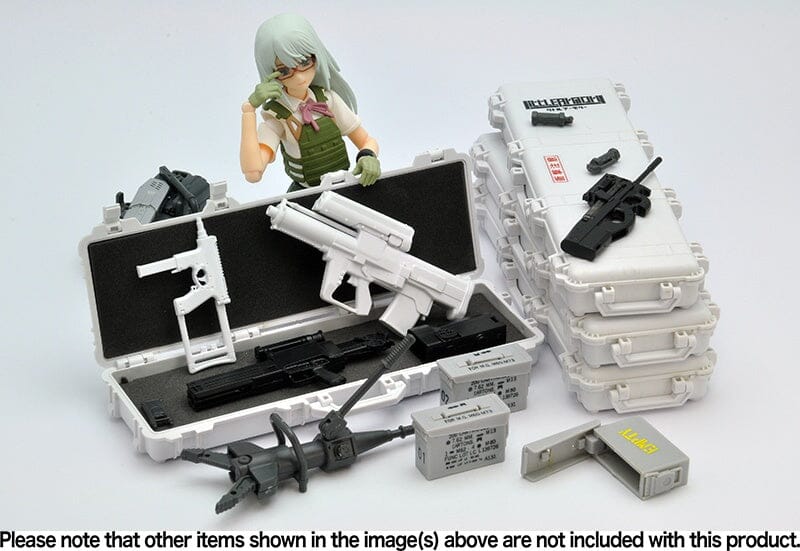 TomyTec Little Armory 1/12 LD038 Military Hard Case A3 White/Grey - Image 6