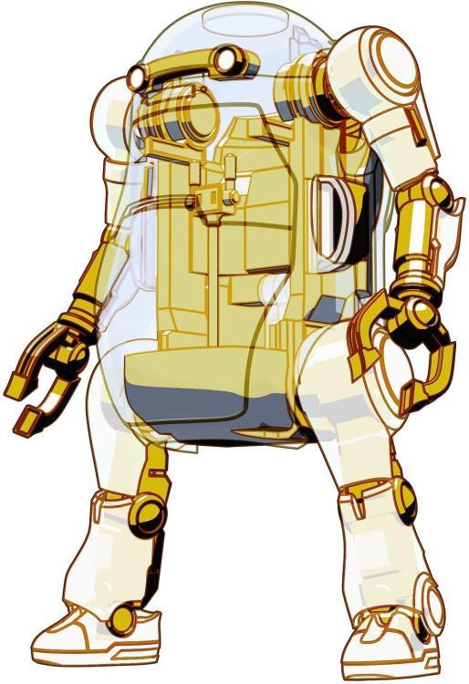 35 Mechatro WeGo Robots Cream Soda & Crystal Gold Model Kit Set - Image 6