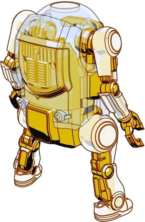 35 Mechatro WeGo Robots Cream Soda & Crystal Gold Model Kit Set - Image 7