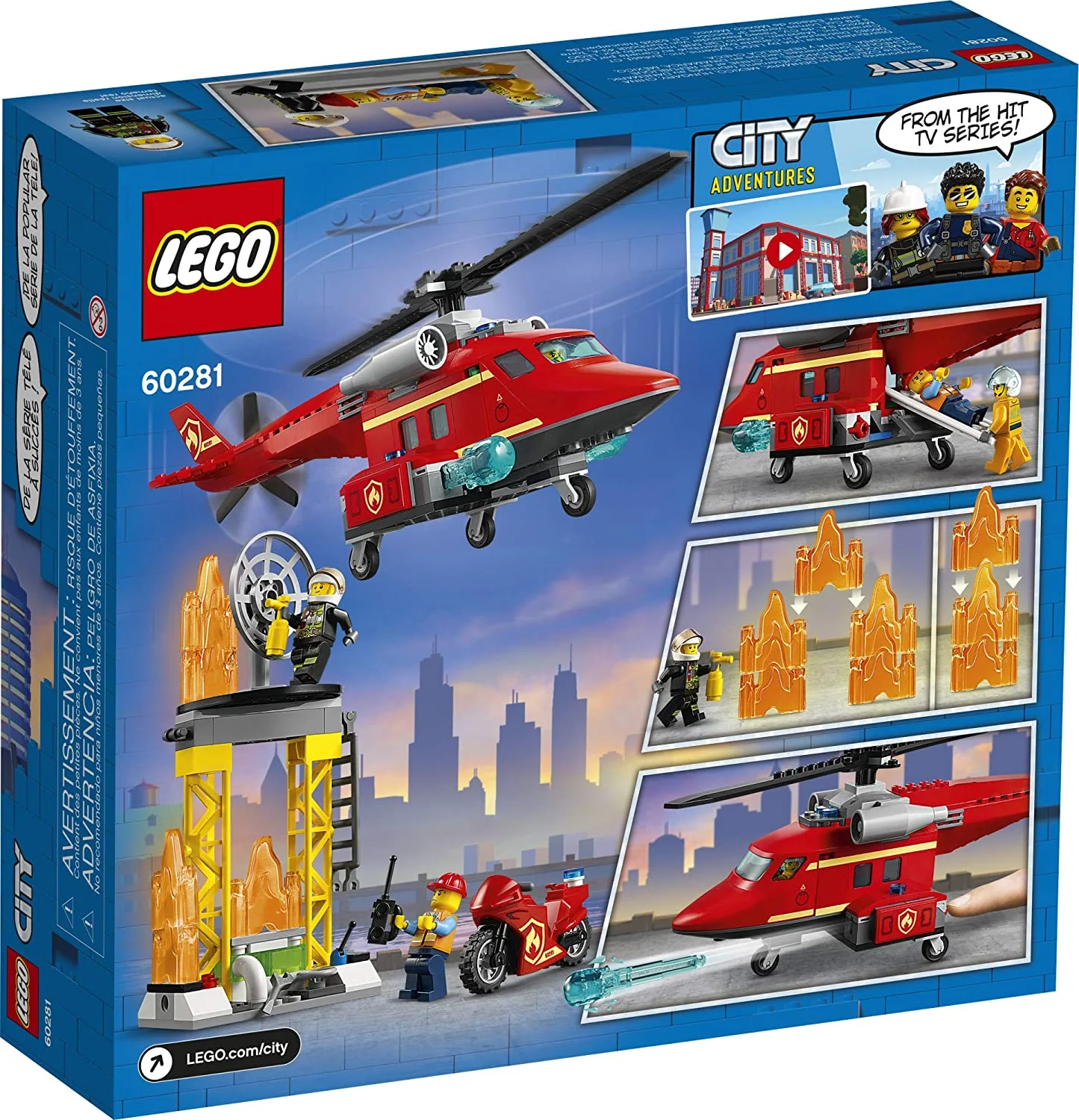 60281 Fire Rescue Helicopter Lego City Building set - Image 4