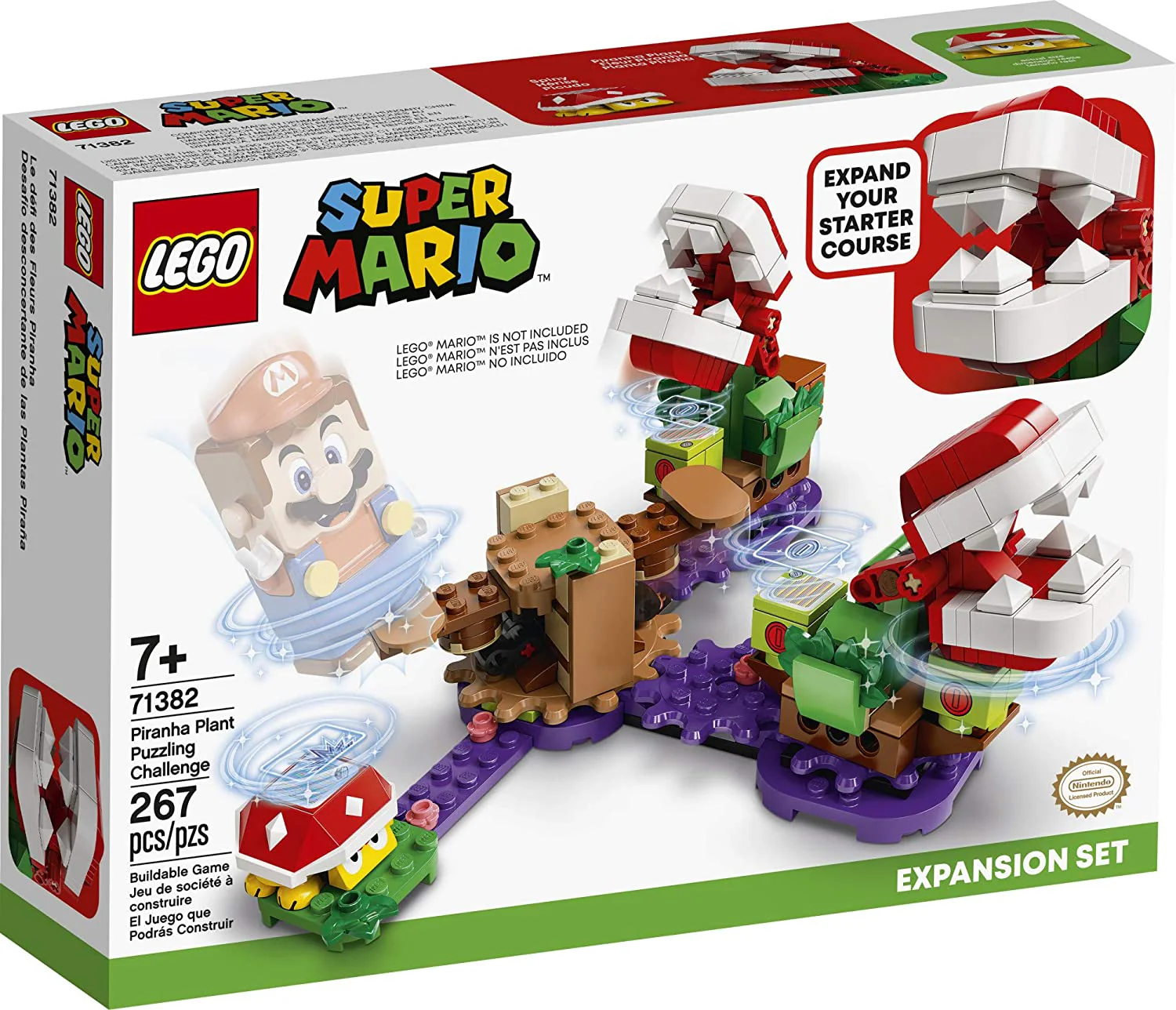 71382 Piranha Plant Puzzling Challenge Expansion Lego Set - Image 2