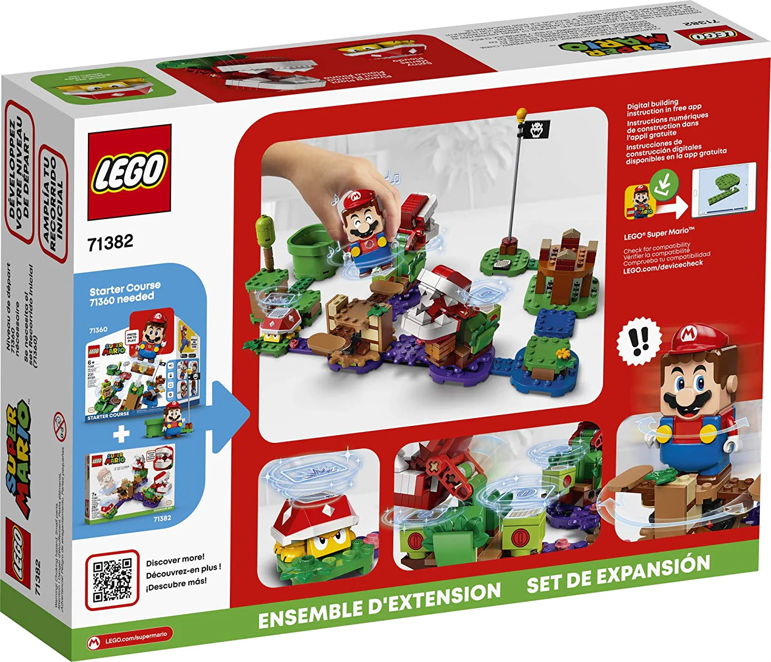 71382 Piranha Plant Puzzling Challenge Expansion Lego Set - Image 4