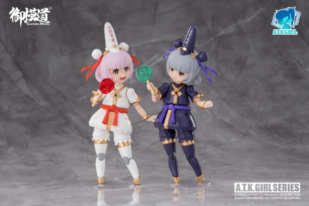 A.T.K. Girl Black and White Impermanence Set of 2 Figures 1/12 Scale Model Kit - Image 28