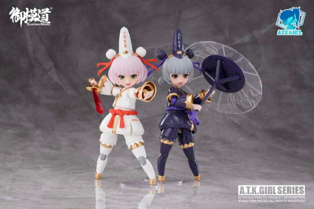 A.T.K. Girl Black and White Impermanence Set of 2 Figures (Collection Card Ver.) 1/12 Scale Model Kit - Image 22