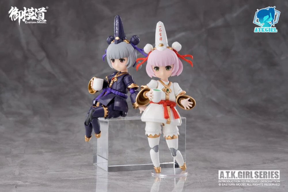 A.T.K. Girl Black and White Impermanence Set of 2 Figures (Collection Card Ver.) 1/12 Scale Model Kit - Image 24